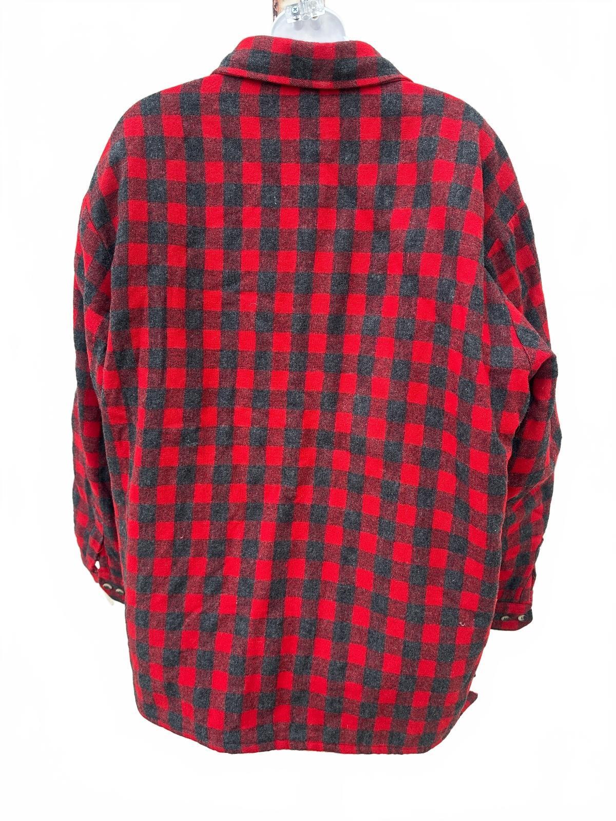 Briggs Quilted Buffalo Plaid Shirt Jacket XL