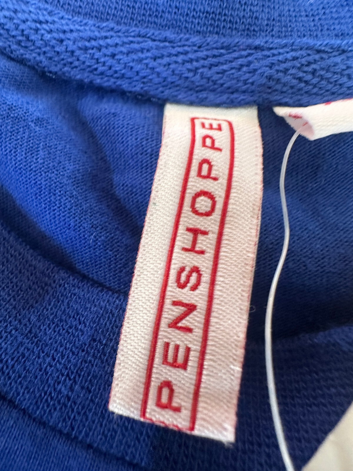 Penshoppe Blue Pocket Tee XL Silver Trim NWT