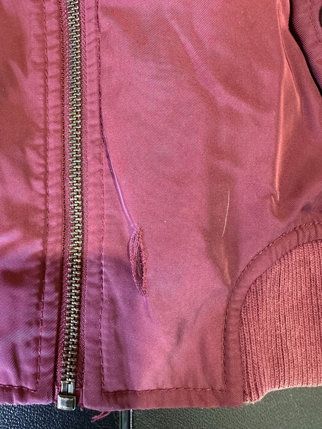 Abercrombie Kids Maroon Bomber Jacket 13/14