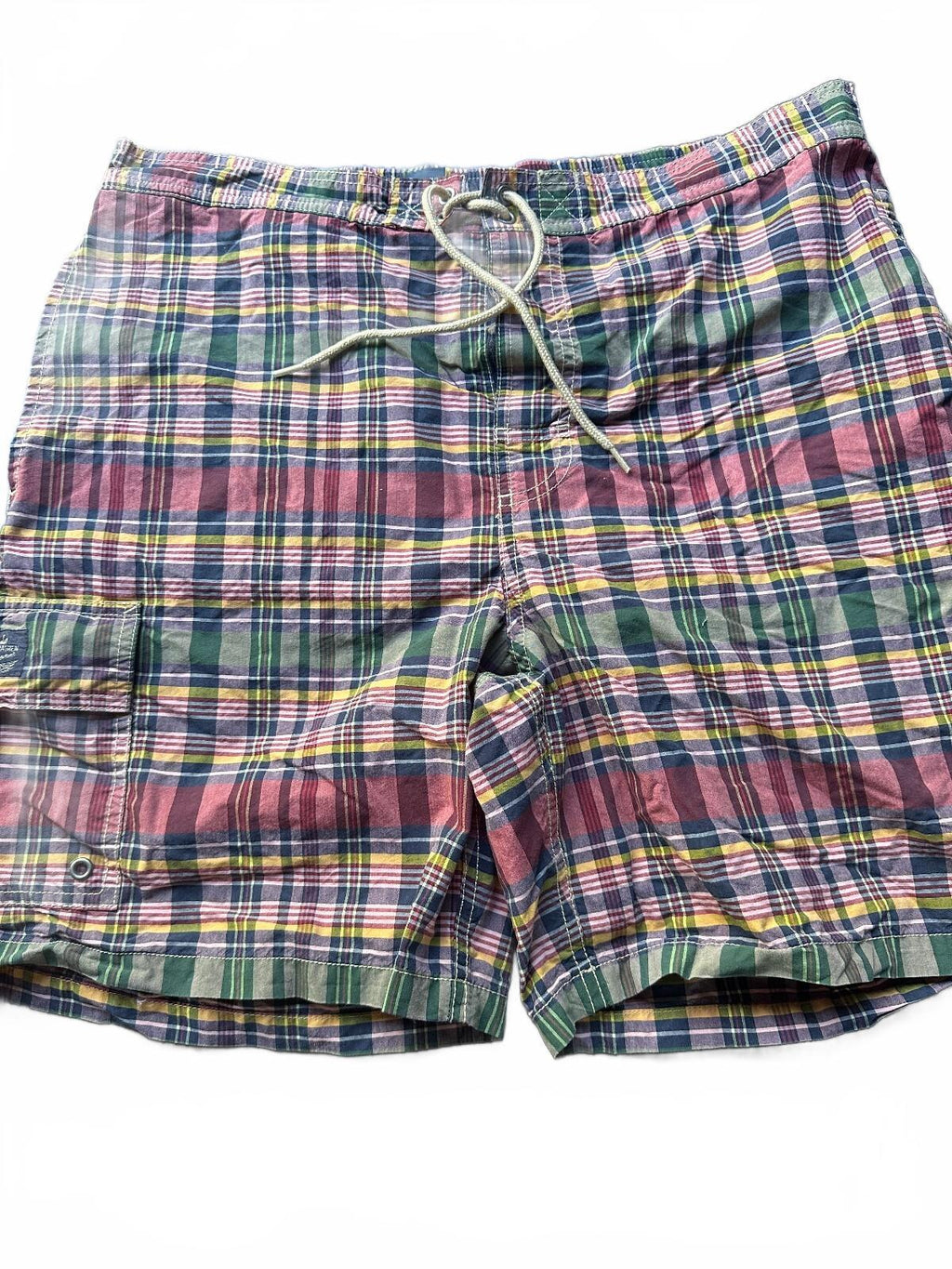 Polo Ralph Lauren Plaid Swim Trunks L Lined