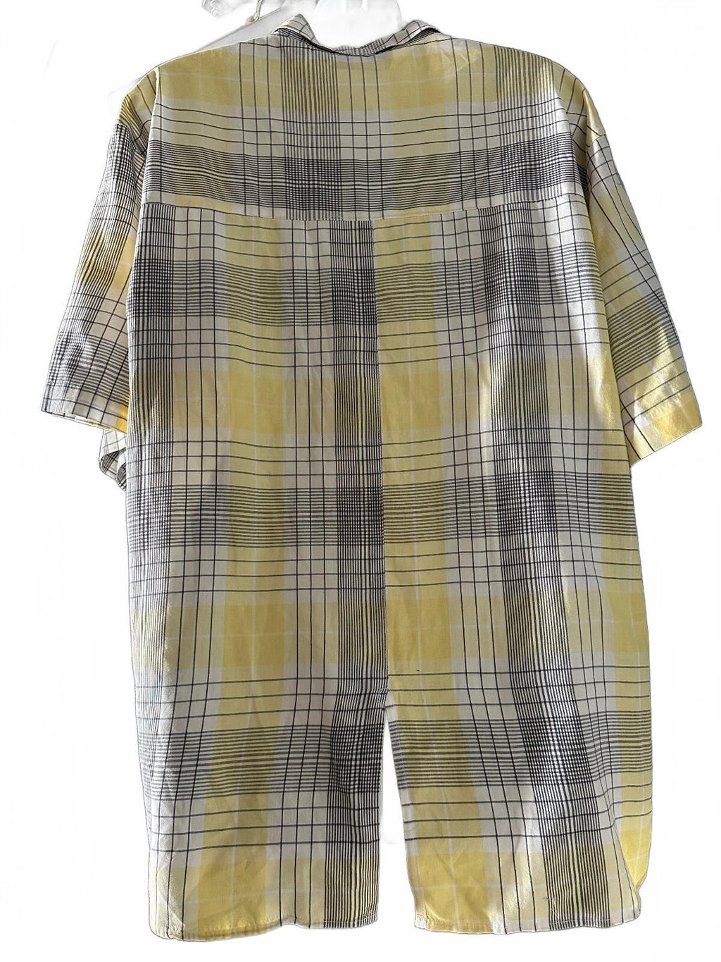 Diane von Furstenberg Plaid Button Shirt Large