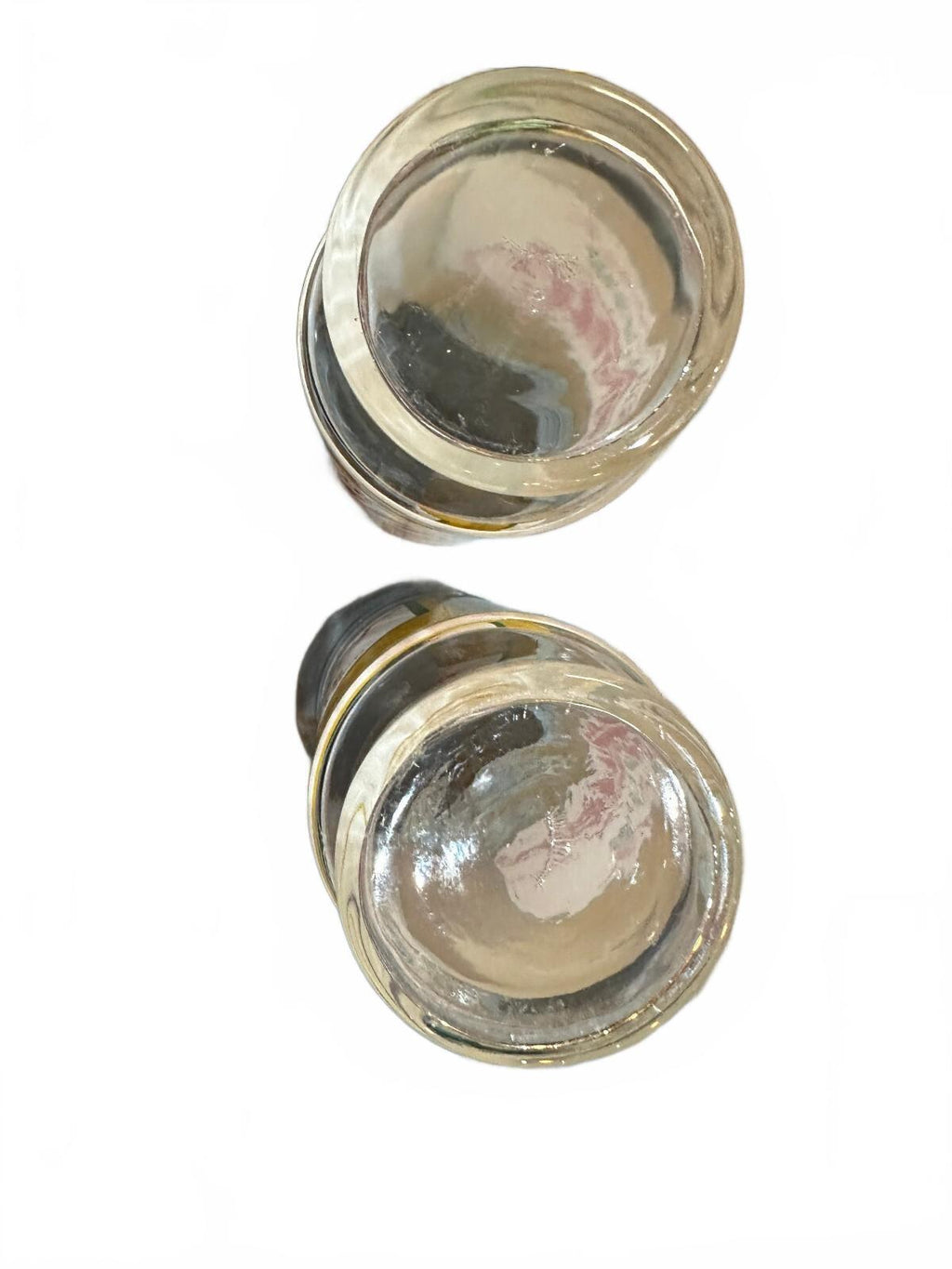 2 Vintage Miller High Life Beer Can Glasses 6.25"