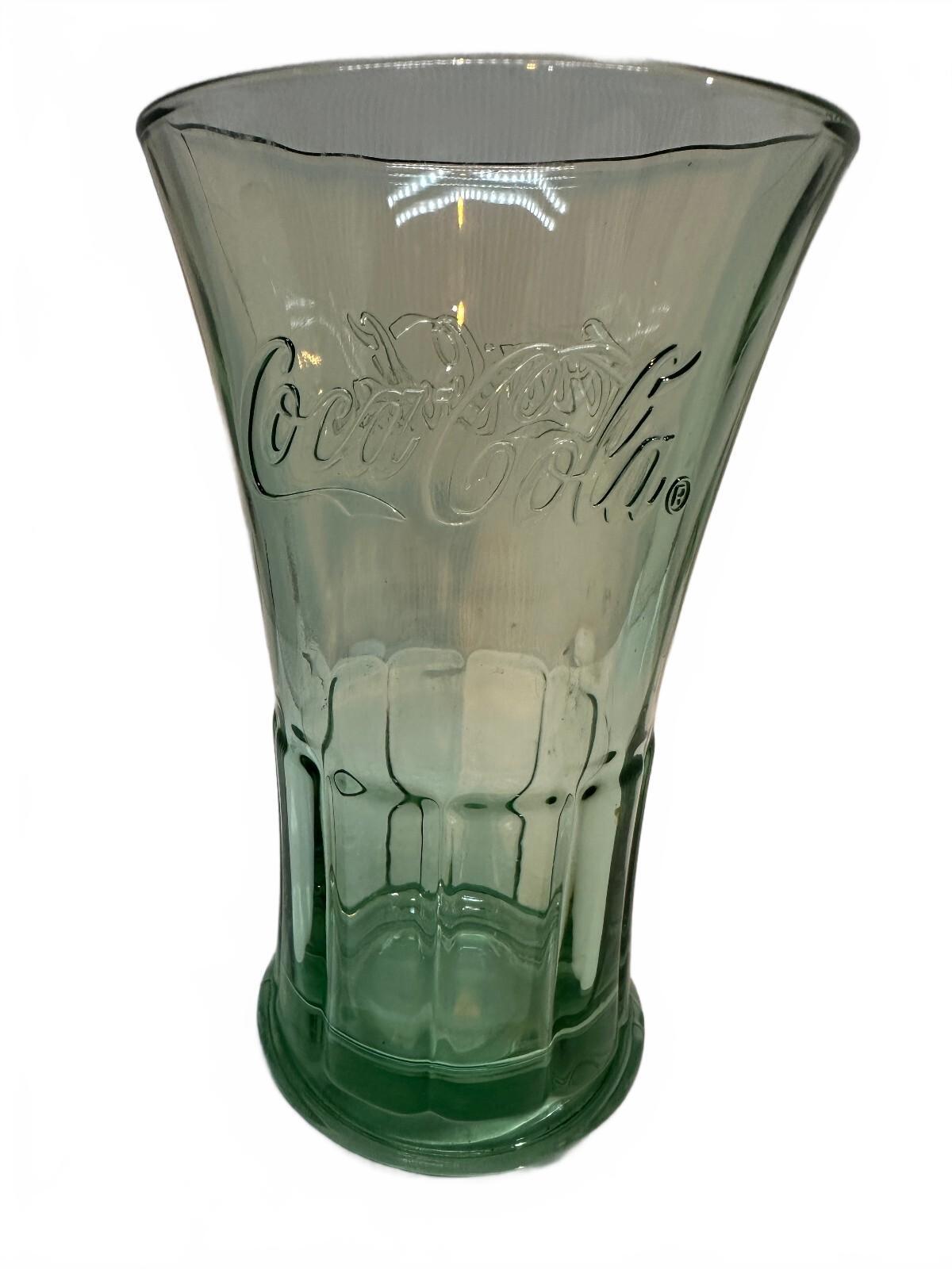 Libbey Coca-Cola Georgia Green Flared 16 Oz Glass