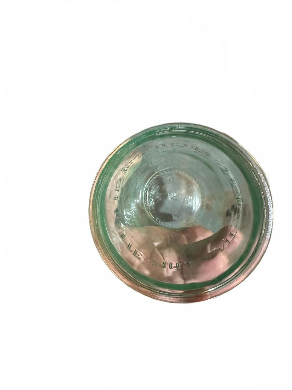 Vintage Italian Green Glass BECH-MILK Tumbler Italy