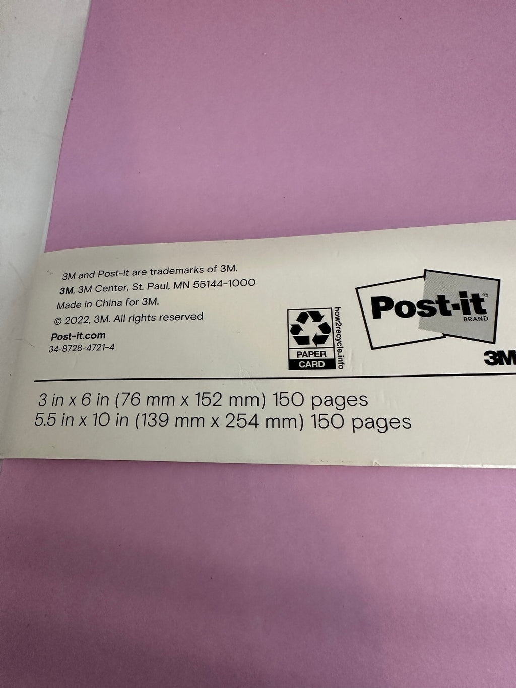 2 Noted by Post-it Spiral Notebook Sets Pink Orange