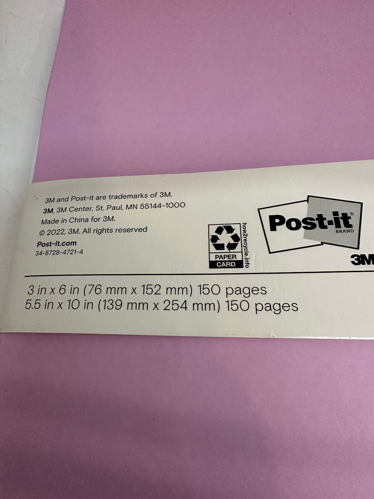 2 Noted by Post-it Spiral Notebook Sets Pink Orange