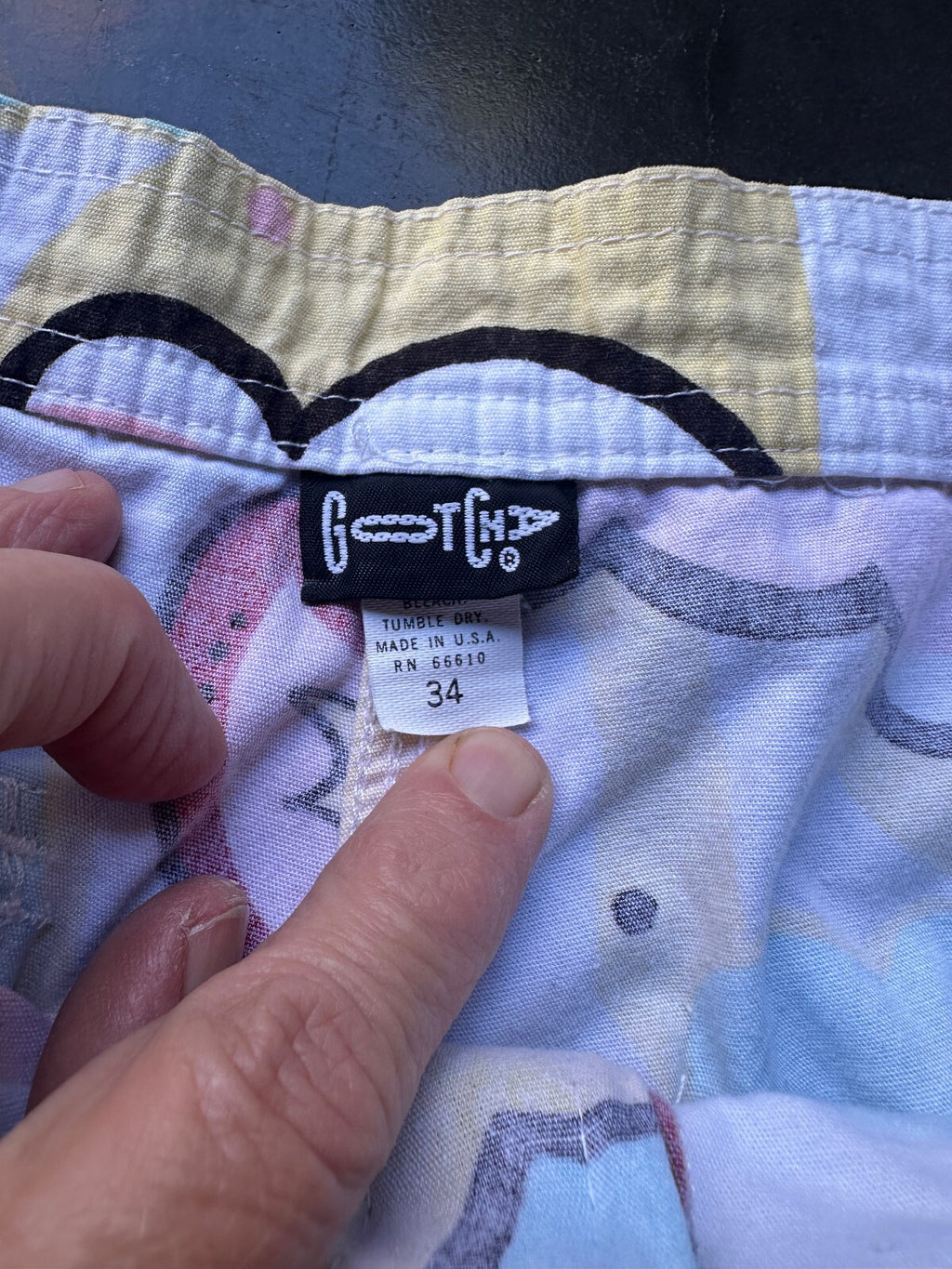 Gotcha USA Abstract Print Swim Trunks 34