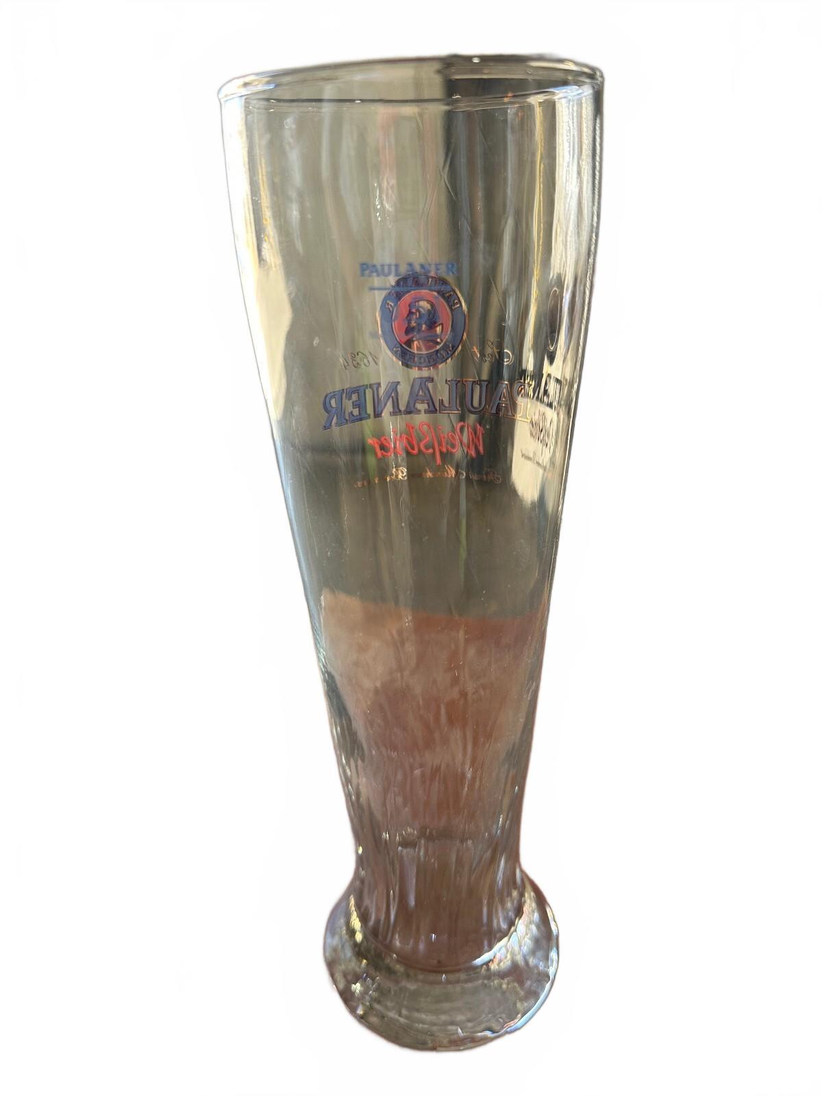 Paulaner Munchen Weissbier 0.5L German Beer Glass 10"