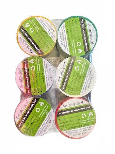 SoundOriginal 6-Pack PVC Electrical Tape Set