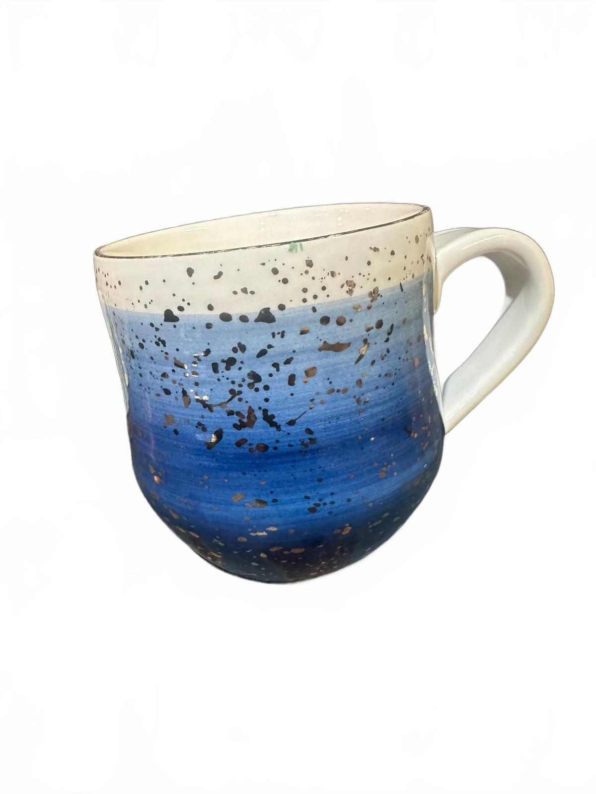 Suite One Studio Lindsay Emery Blue Splatter Mug