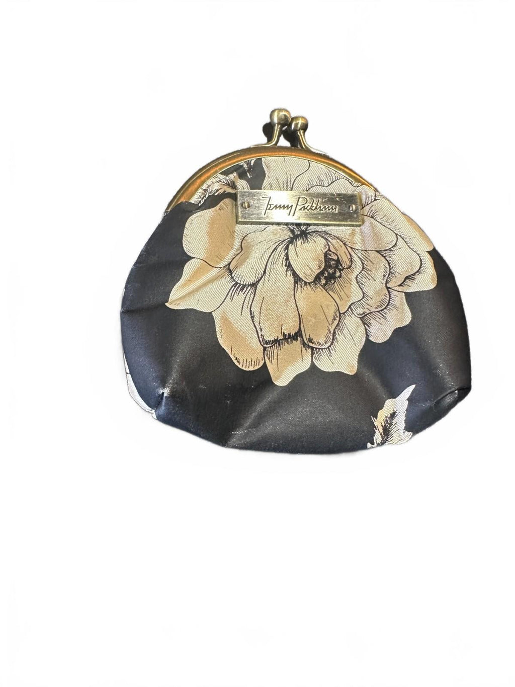 Jenny Packham Floral Silk Kiss Lock Coin Purse