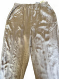 Claude Bennett Taupe Silk Pull-On Pants 10