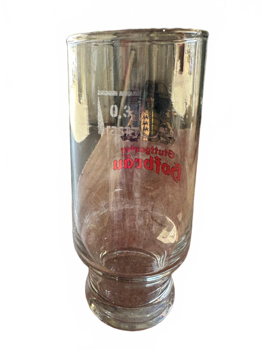 Vintage Stuttgarter Hofbrau 0.3L German Beer Glass