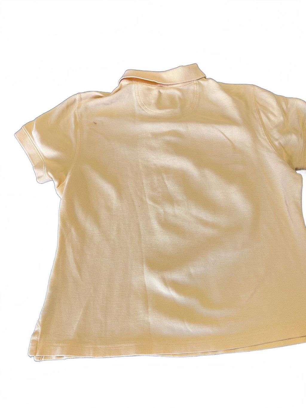 Façonnable Yellow Cropped Polo Shirt Women's S