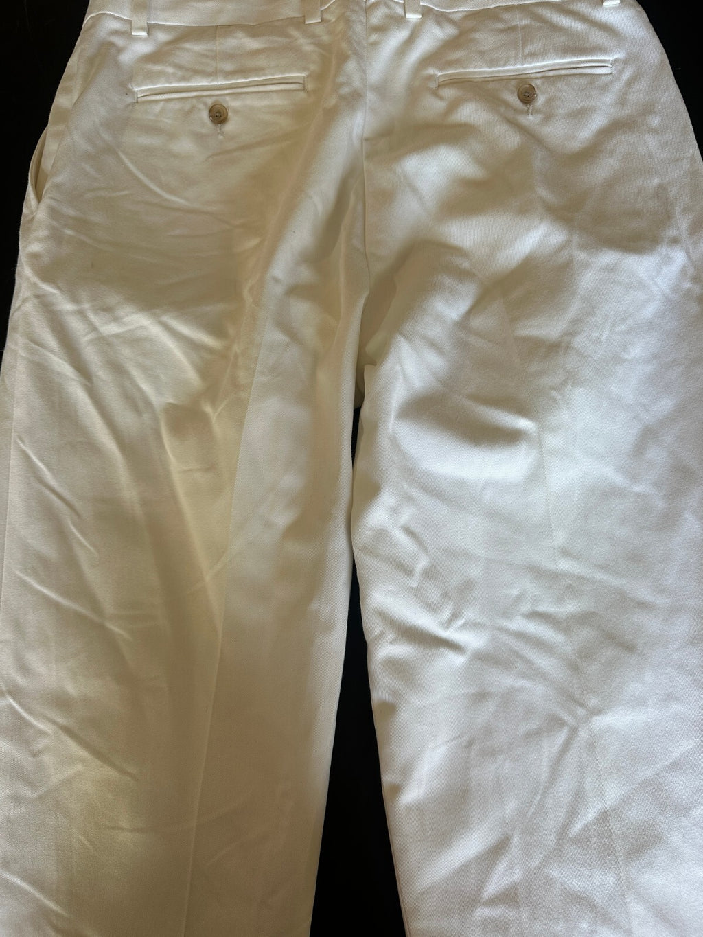 Ralph Lauren White Cotton Pants 36x32 Classic Fit