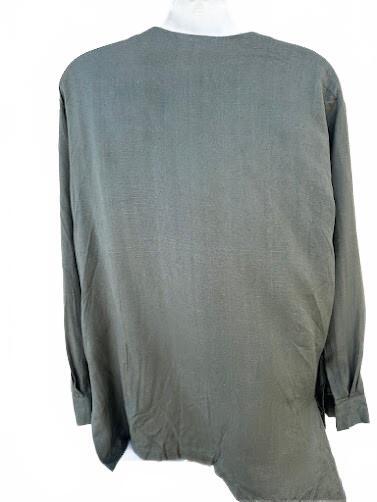SilkLand 100% Silk Mandarin Button Blouse
