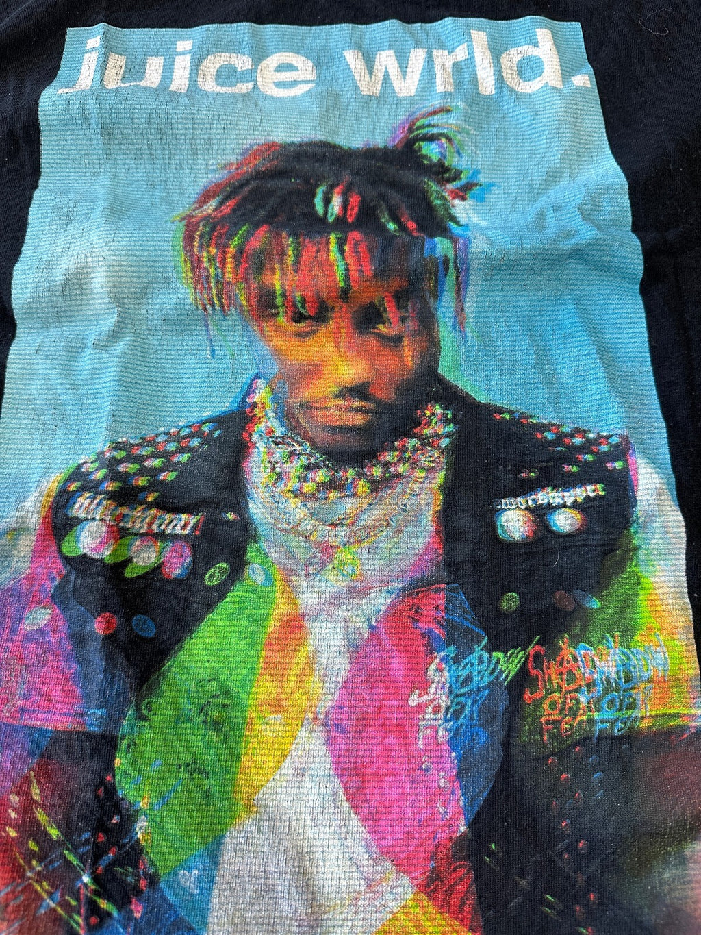 Juice WRLD Black Graphic Rap T-Shirt Size Small