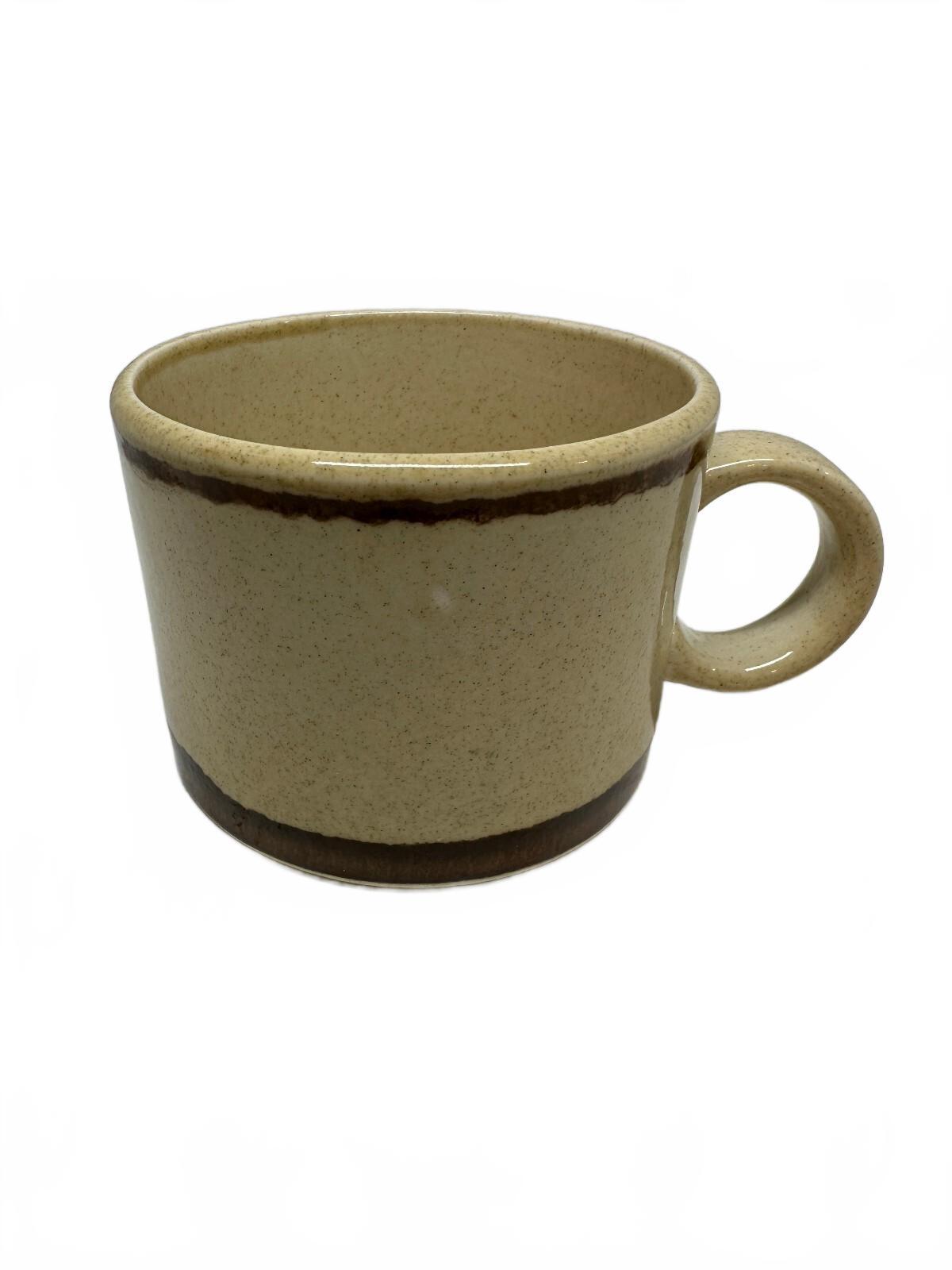 Vintage Shenango China Brown Stripe Restaurant Mug
