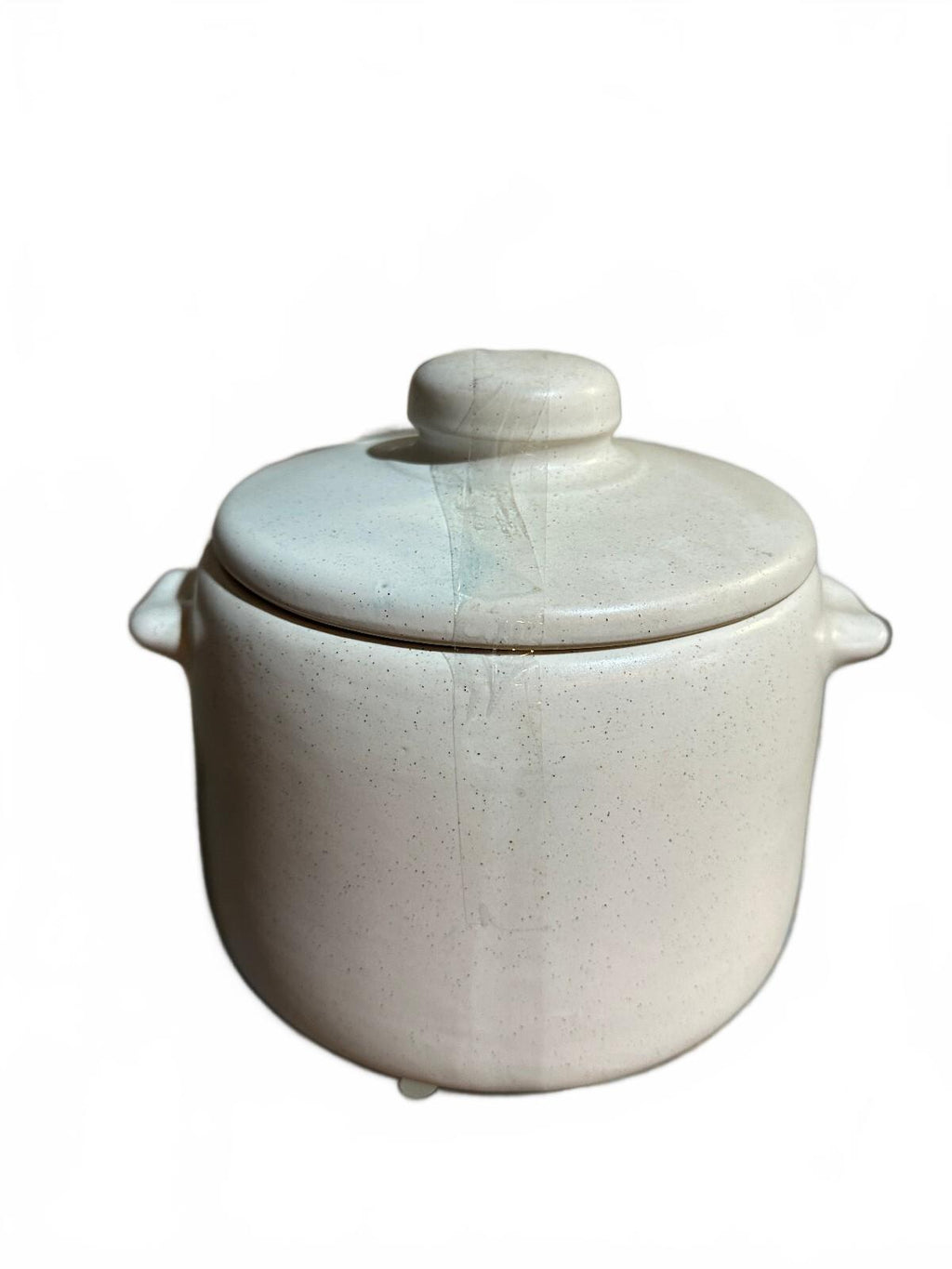 Vintage West Bend USA Stoneware Bean Pot With Lid