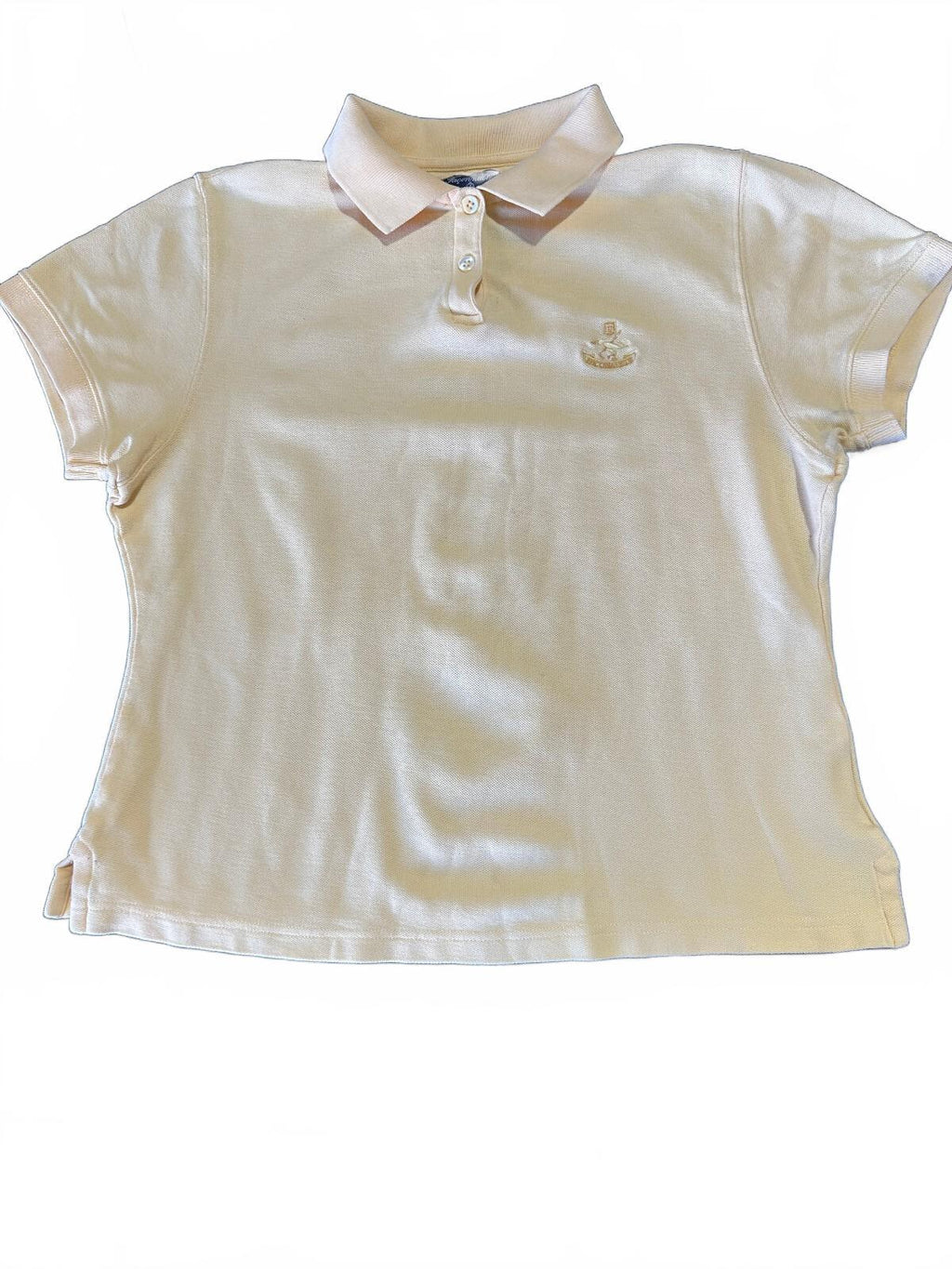 Façonnable Yellow Cropped Polo Shirt Women's S
