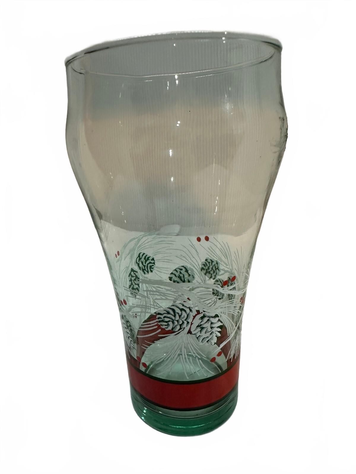 Vintage Libbey Coca-Cola Holiday Pinecone Glass