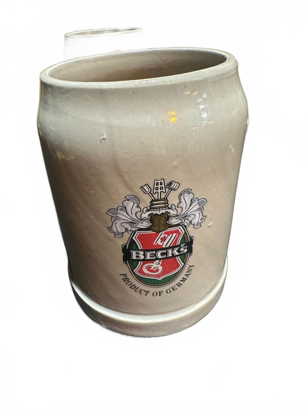 8 Vintage Beck's German Stoneware Beer Steins 5"