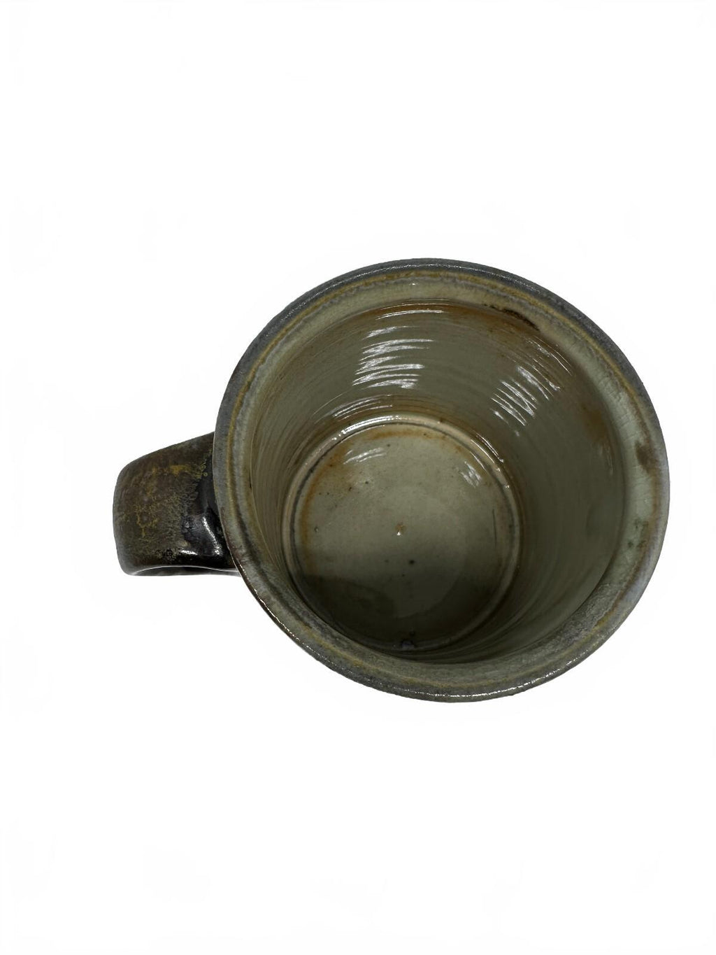 Vintage Studio Pottery Abstract Glaze Stoneware Mug