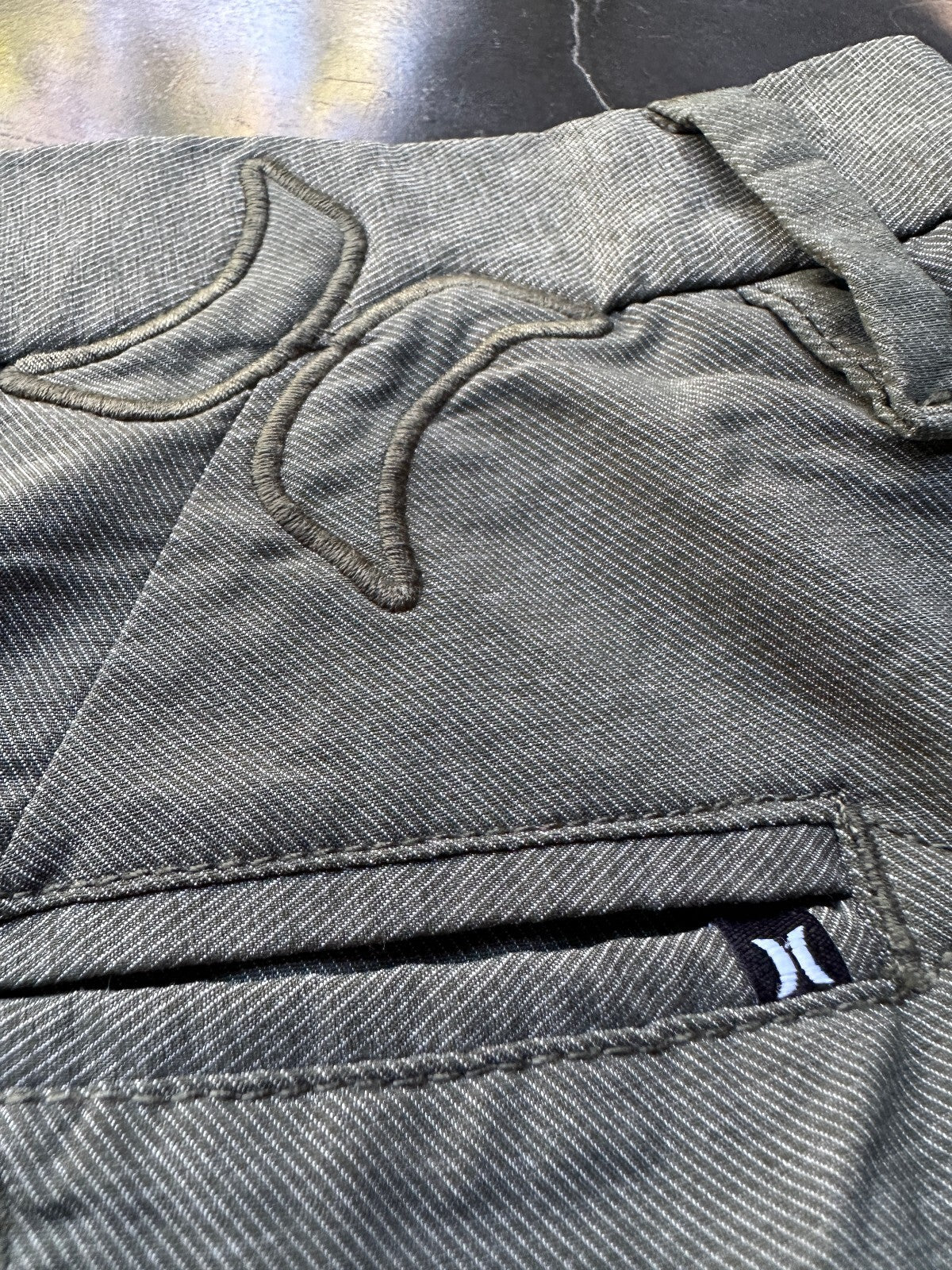 Hurley Olive Hybrid Walk Shorts 36 Stretch