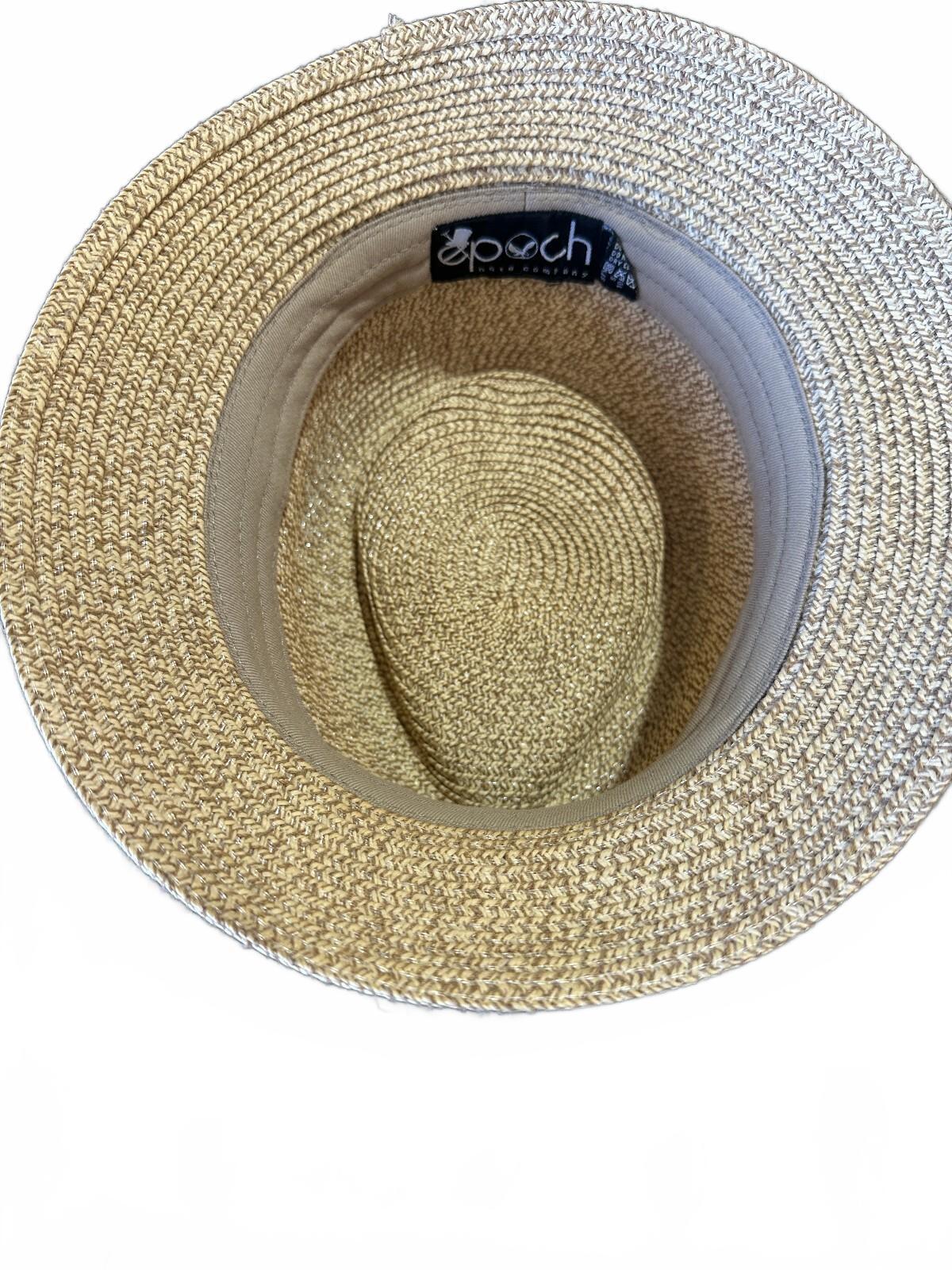 Epoch Tan Straw Fedora Hat Large