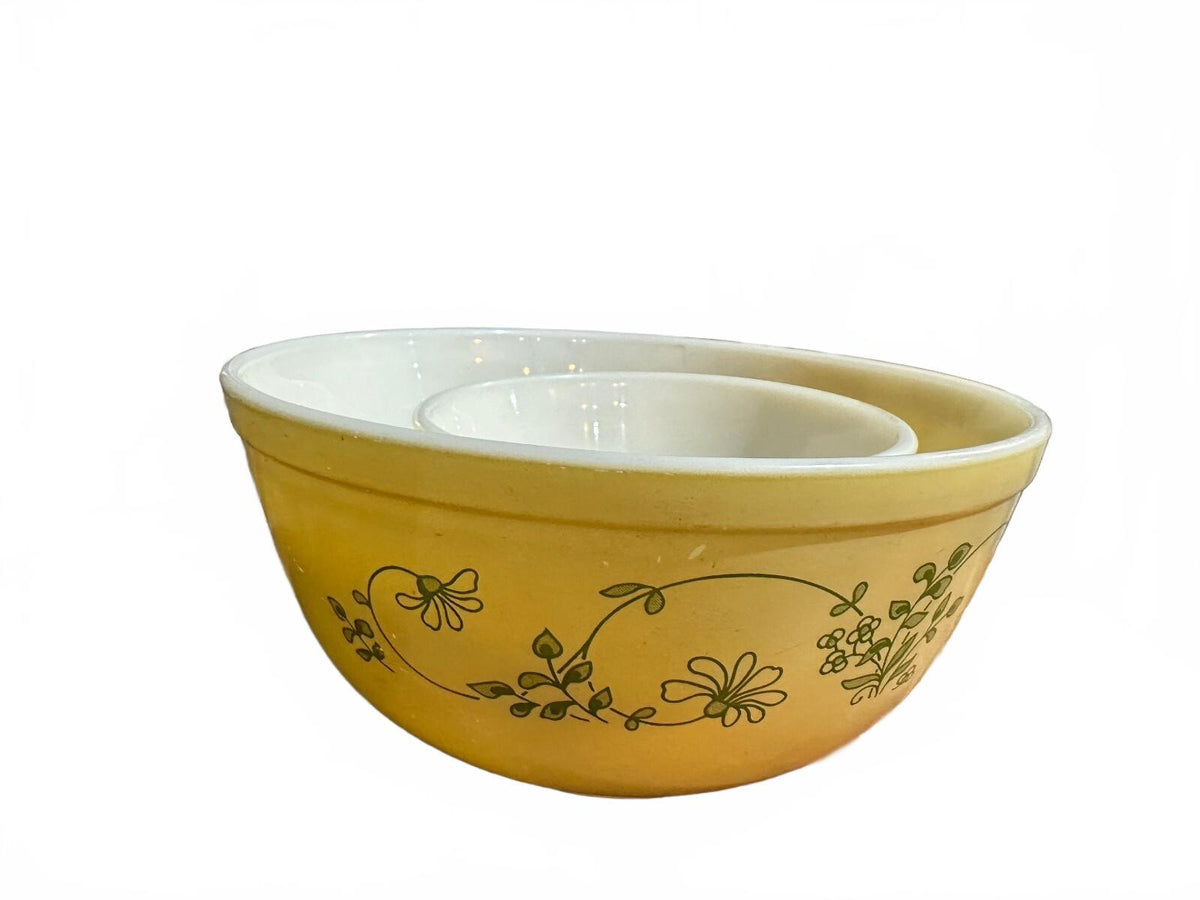 Vintage Pyrex Shenandoah 401 403 Mixing Bowls Set of 2