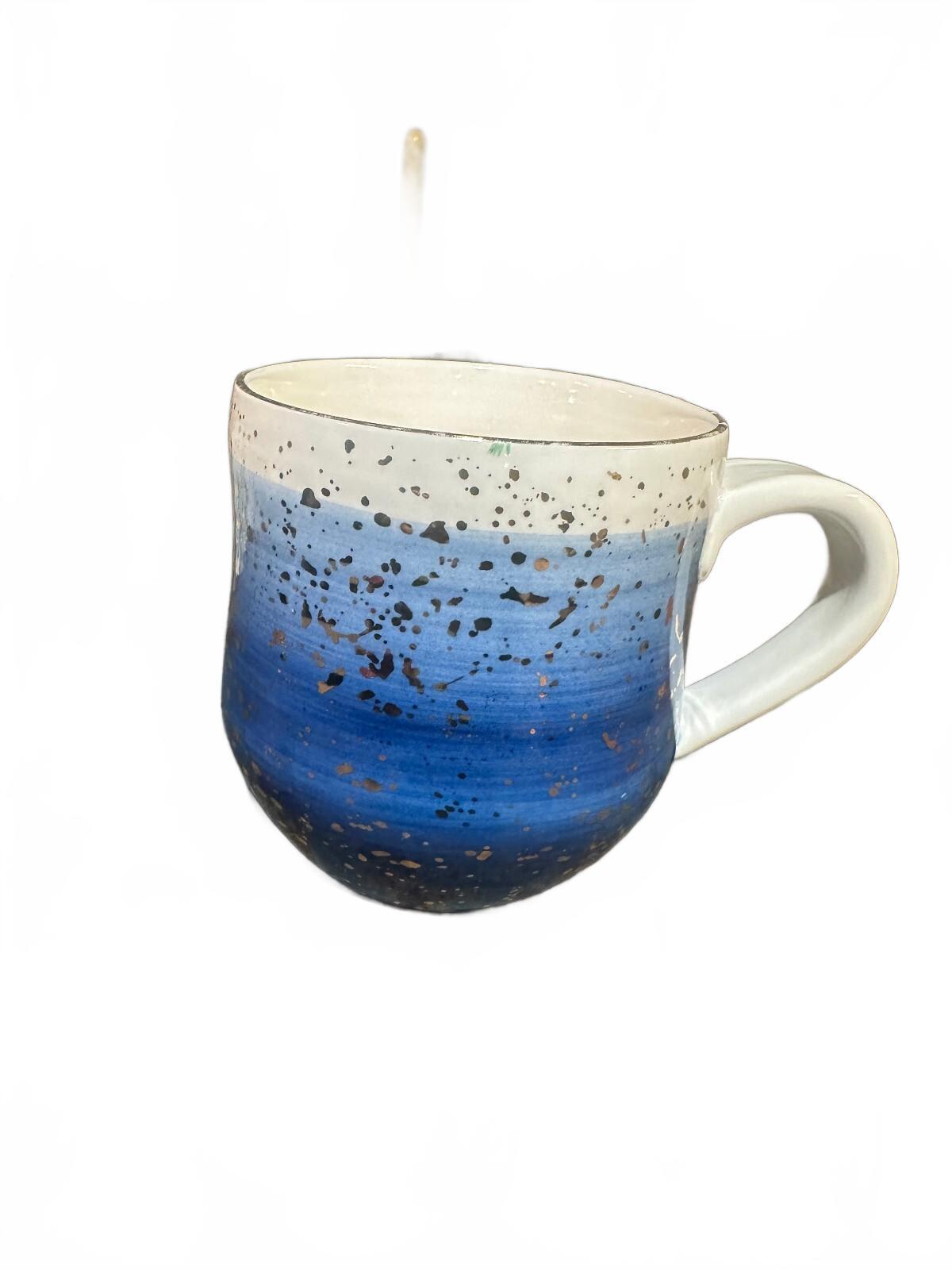 Suite One Studio Lindsay Emery Blue Splatter Mug