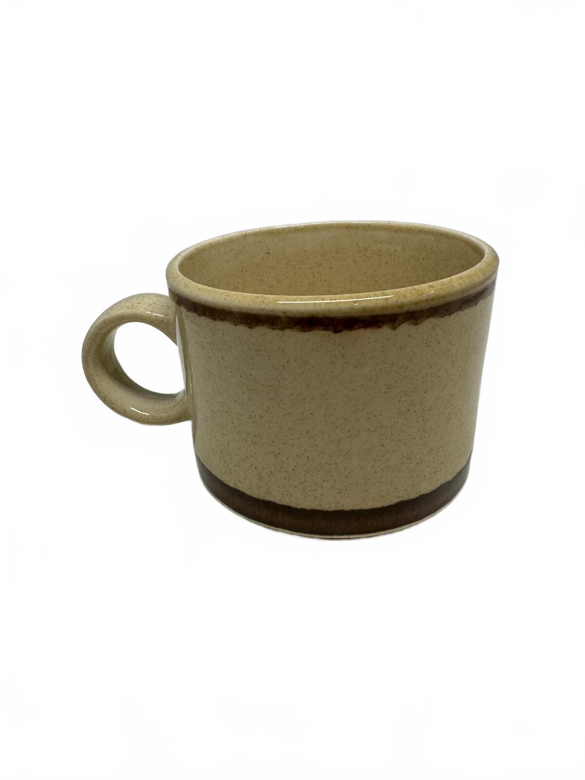 Vintage Shenango China Brown Stripe Restaurant Mug