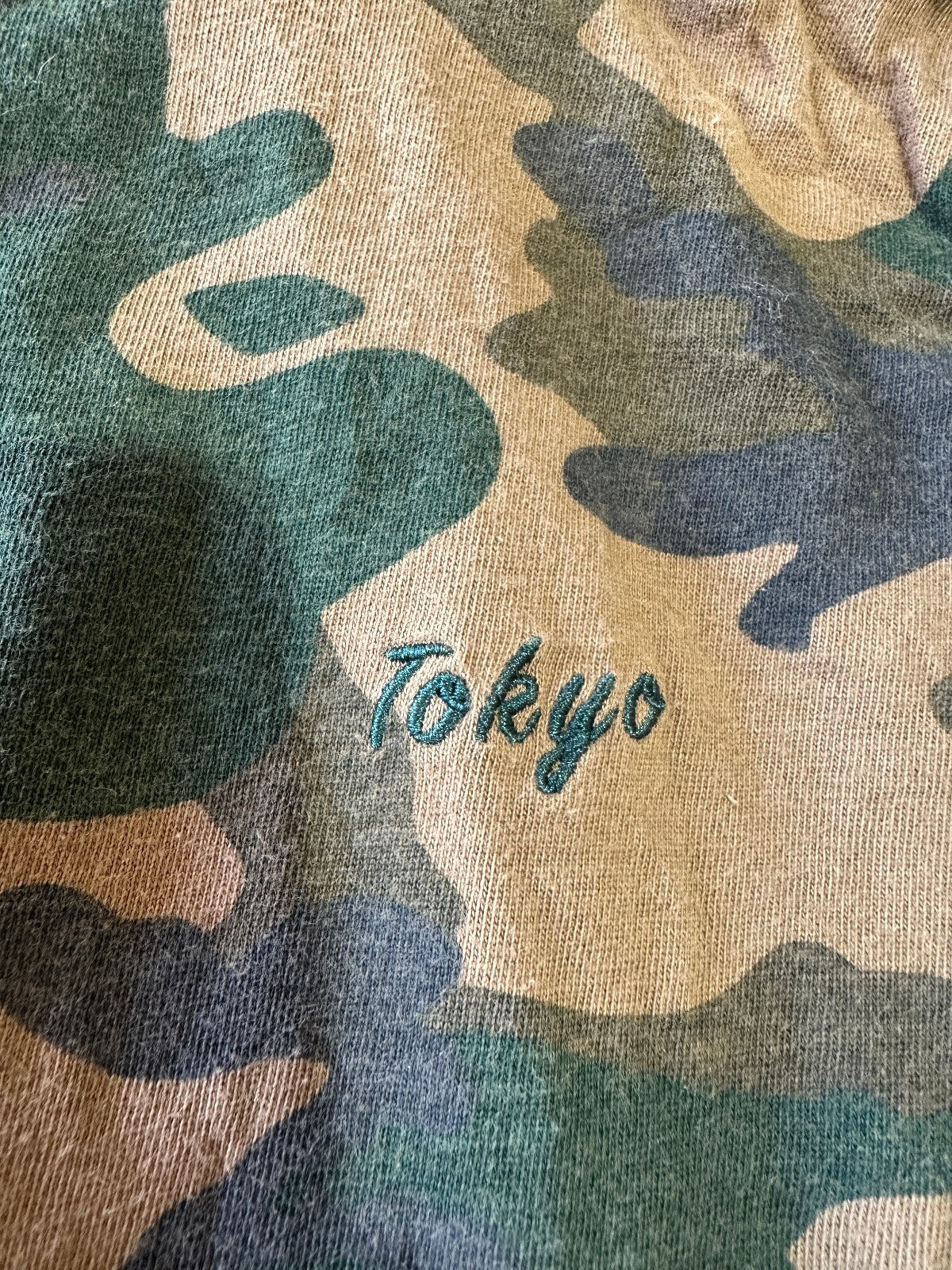 Denim & Flower Tokyo Camo Hooded Shirt Medium