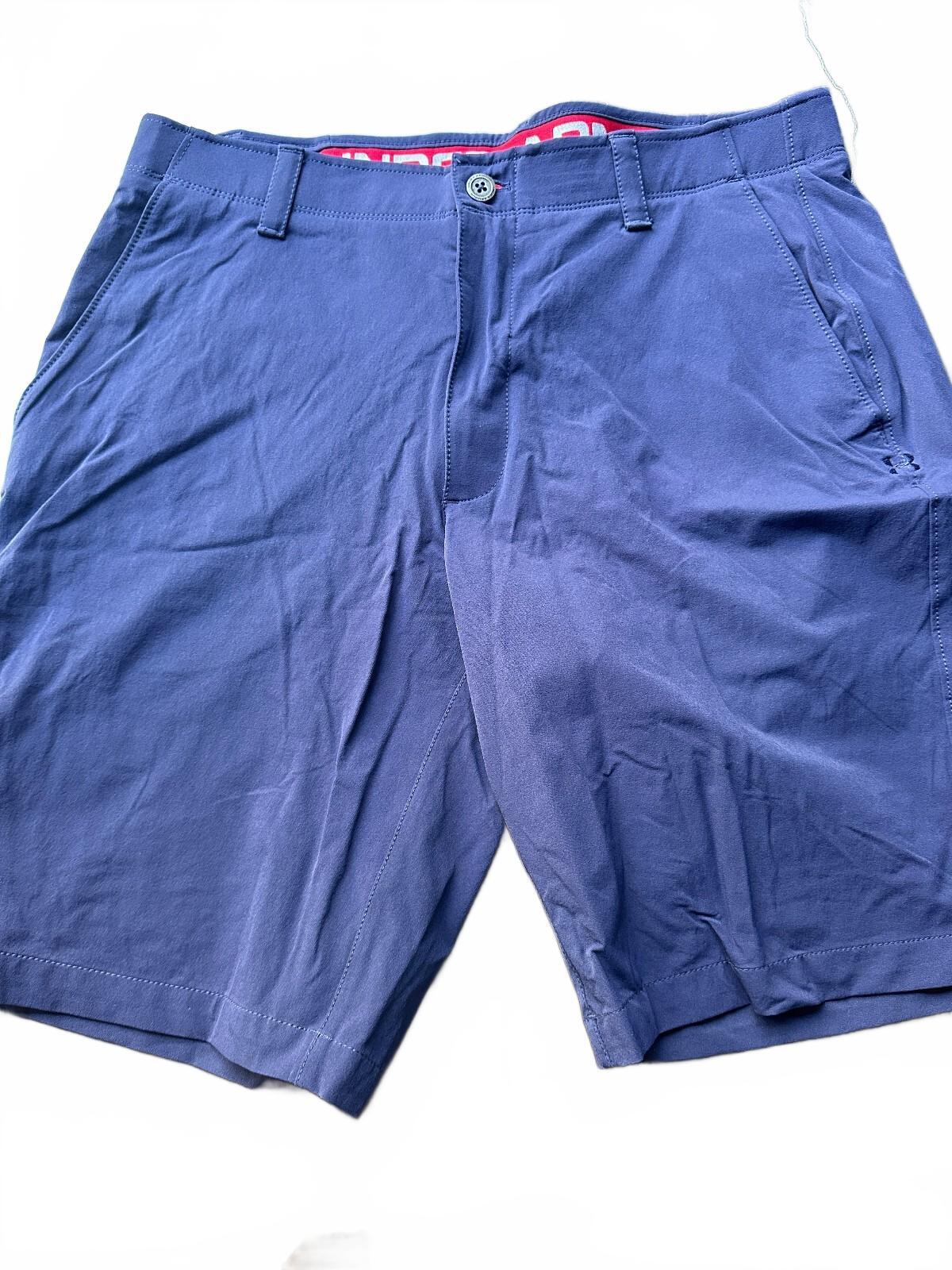 Under Armour Navy Golf Shorts 36 Performance Stretch