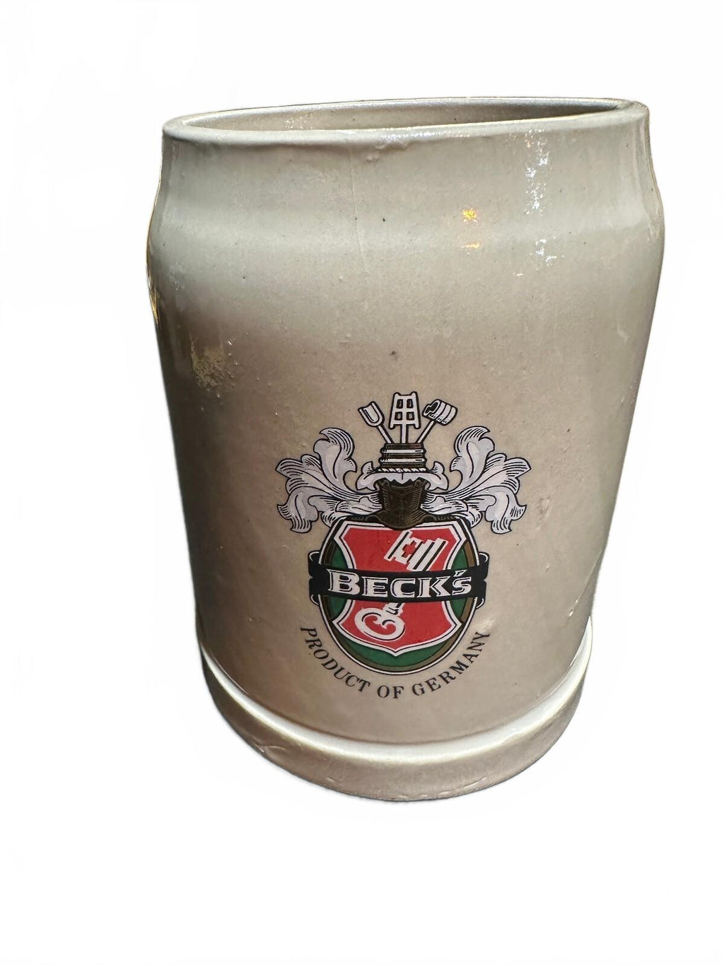 8 Vintage Beck's German Stoneware Beer Steins 5"