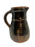 Vintage Hand Thrown Brown Studio Pottery Pitcher