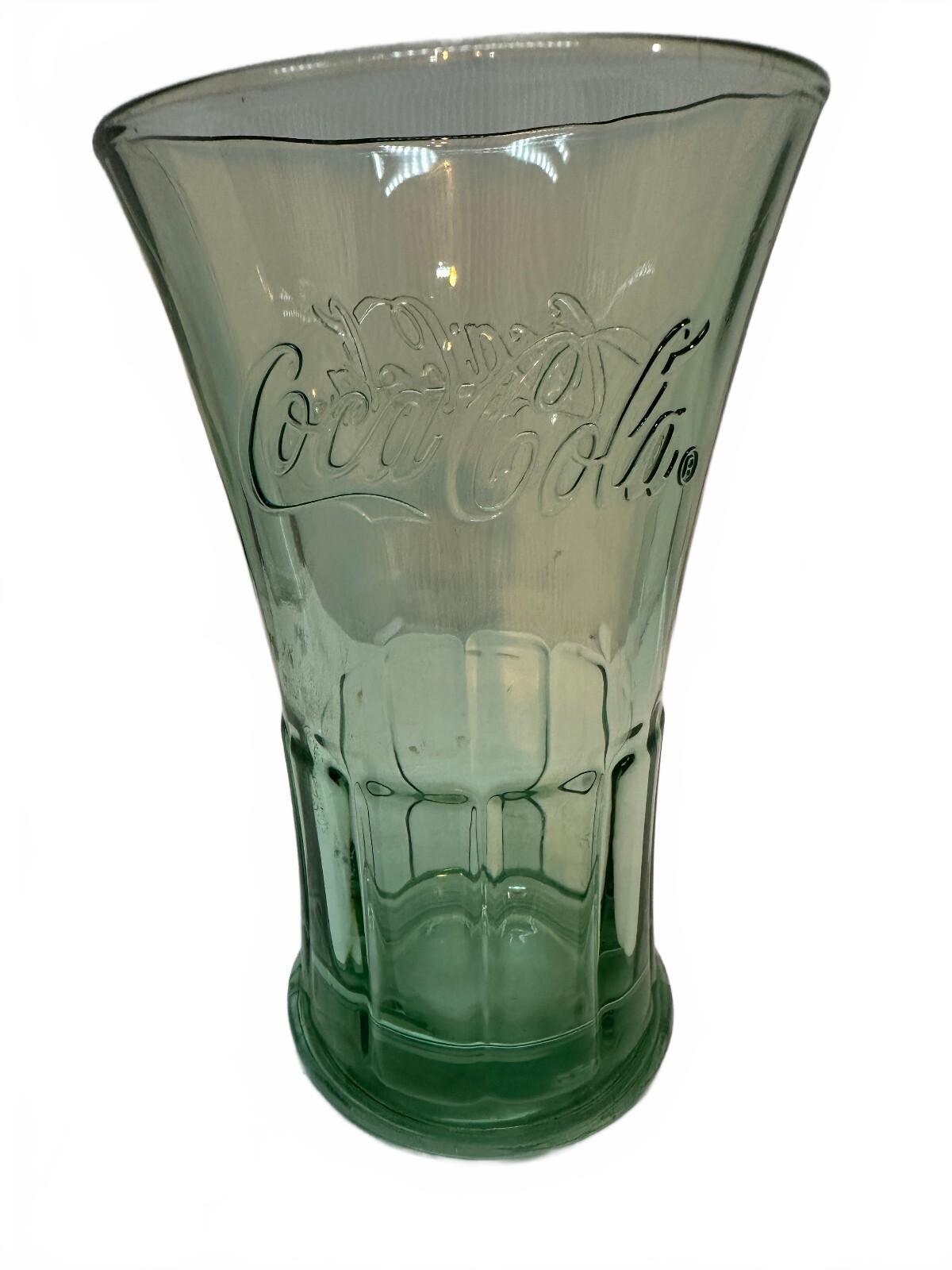 Libbey Coca-Cola Georgia Green Flared 16 Oz Glass
