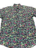 Vintage White Boy Rayon Fruit Print Shirt USA M