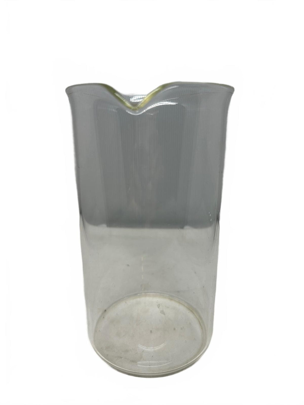 Vintage Spouted Clear Glass Laboratory Beaker 7"