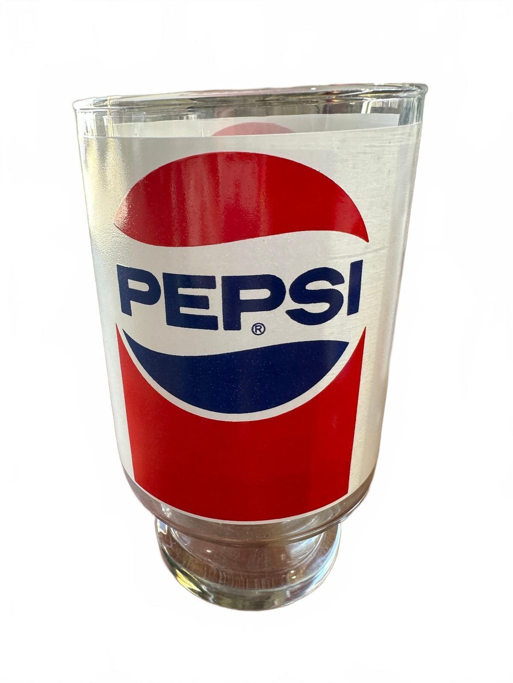 4 Vintage 1970s Pepsi-Cola Red White Blue Glasses