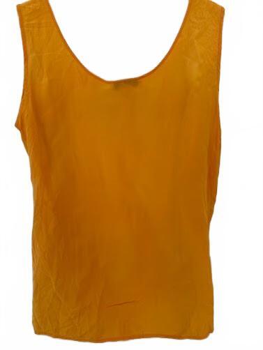 Anna & Frank 100% Silk Mustard Shell Top