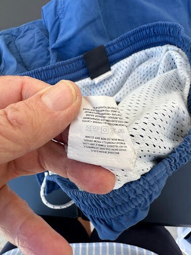 Patagonia Blue Mesh-Lined Swim Trunks L