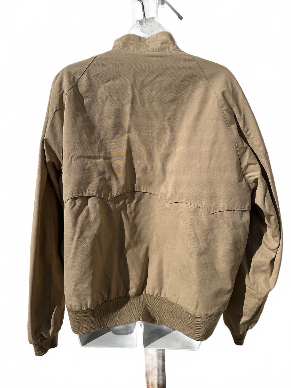 Vintage Reversible Harrington style Jacket Navy Tan XL