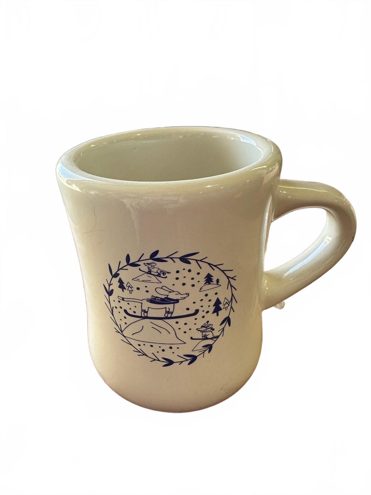 Temple Coffee Roasters Skiing Dogs Diner Mug Sacramento