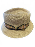 Epoch Tan Straw Fedora Hat Large