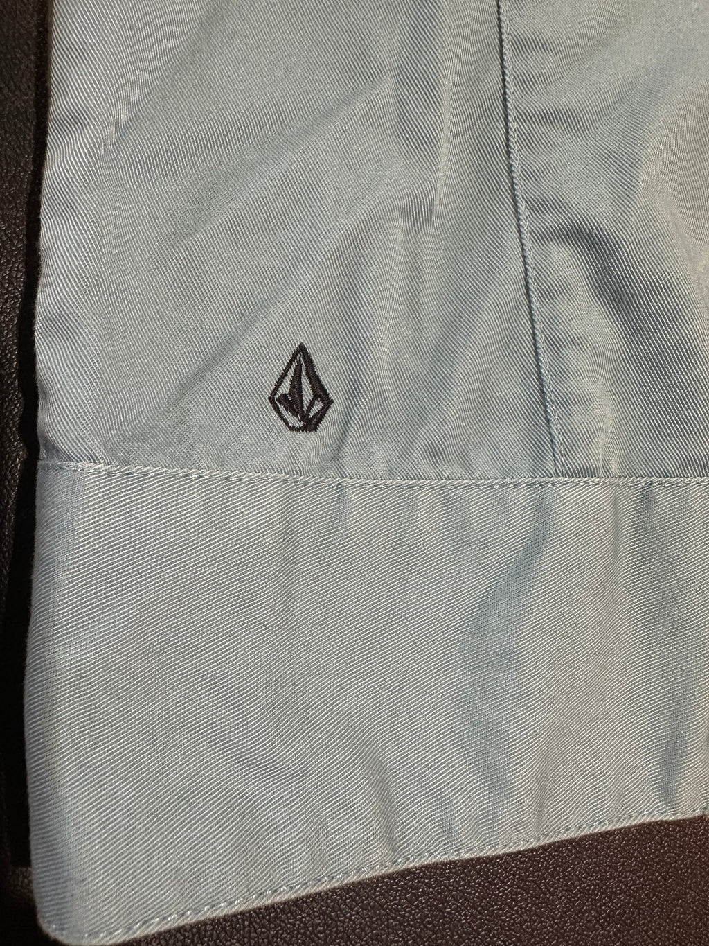 Volcom Women's Blue Moto Jacket XS Zip Cuffs