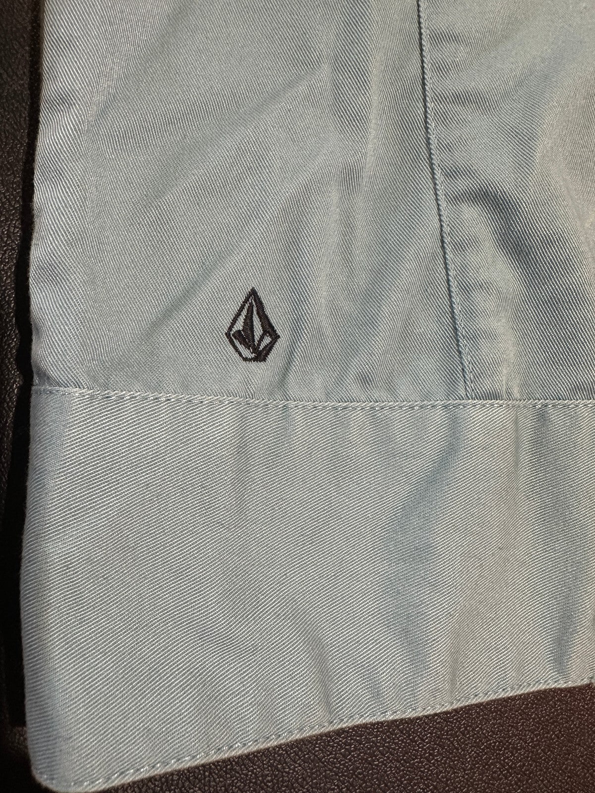 Volcom Women's Blue Moto Jacket XS Zip Cuffs