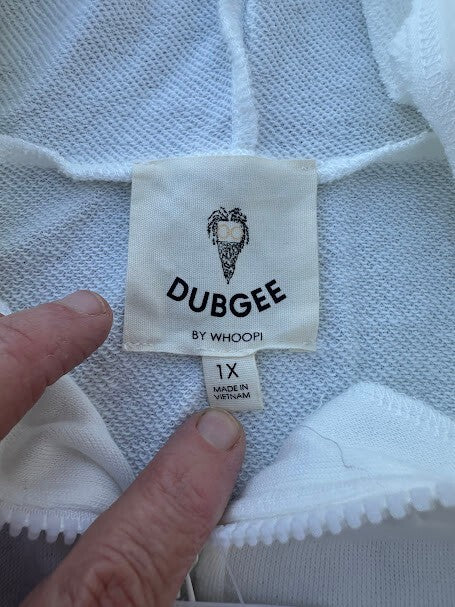 Dubgee by Whoopi Hooded Zip Tunic NWT 1X