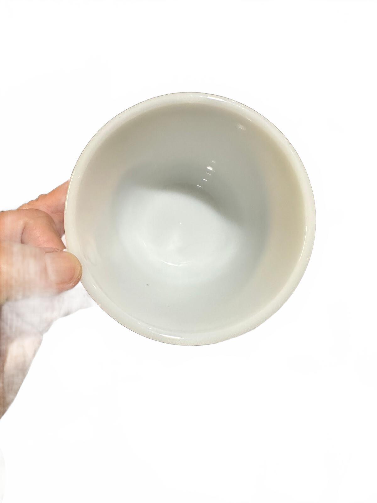 5 Vintage Centura by Corning White Coupe Coffee Cups