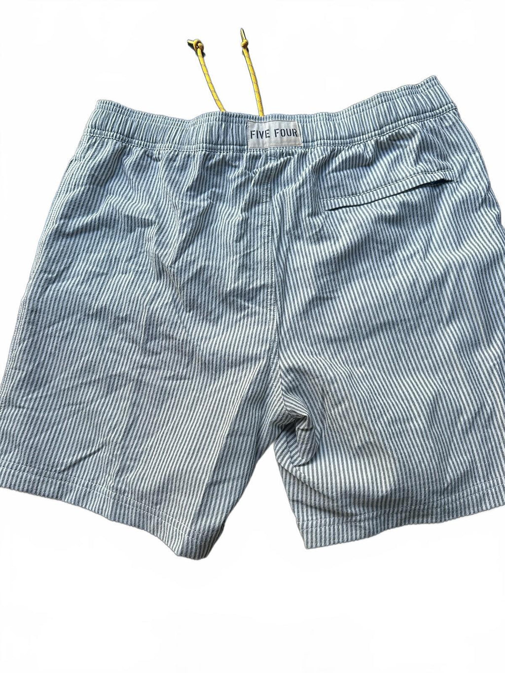 NWT Five Four Gray Seersucker Swim Trunks 34